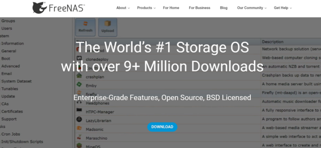 FreeNAS alternatives