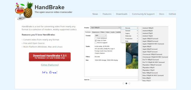 Handbrake alternatives